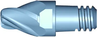 Interchangeable Cirular Arc Finishing End Mills for Multi-Axis Machining 15°