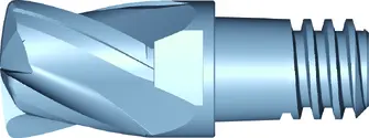 交換式 超微粒鎢鋼交換式塗層圓弧精加工立銑刀(多軸銑床用)